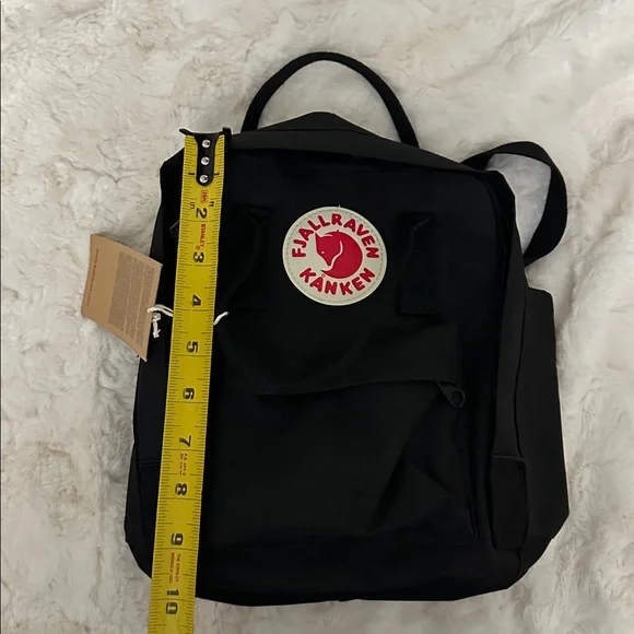 NWT Fjallraven mini black Kanken backpack bag - Picture 3 of 5